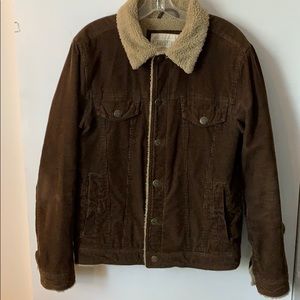 Men’s Corduroy Coat with Fleece Lining